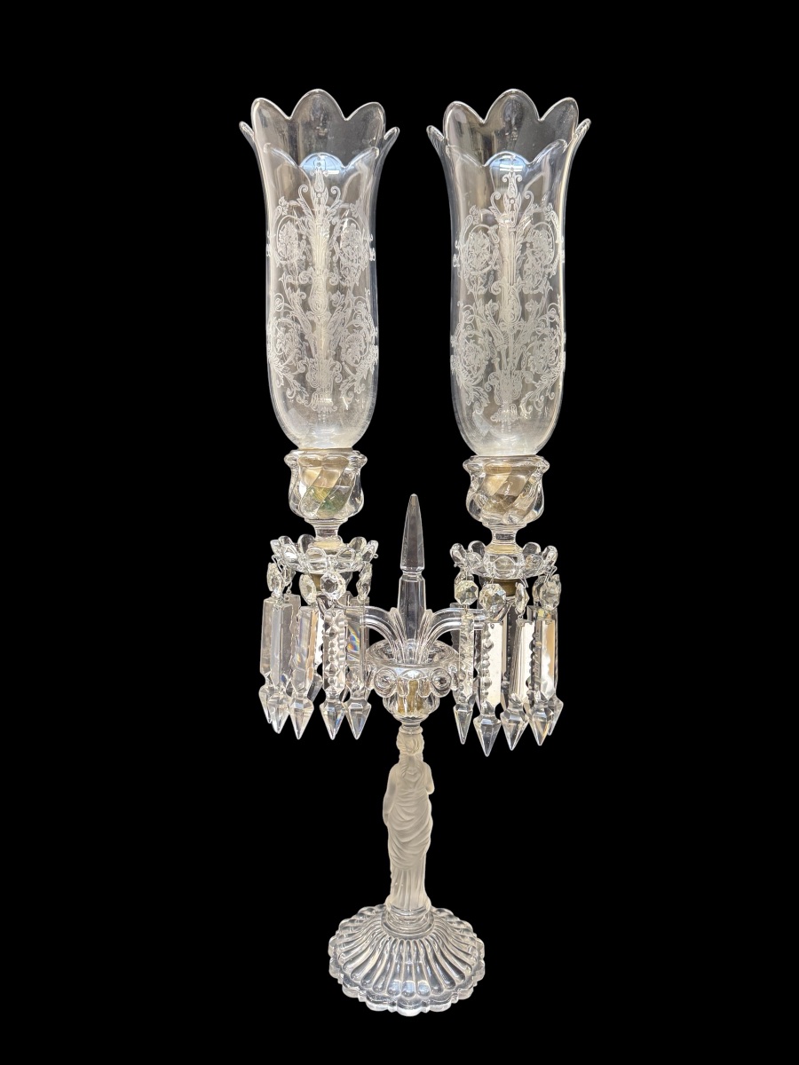 Baccarat - Crystal Chandelier Decorated With A Caryatid-photo-4