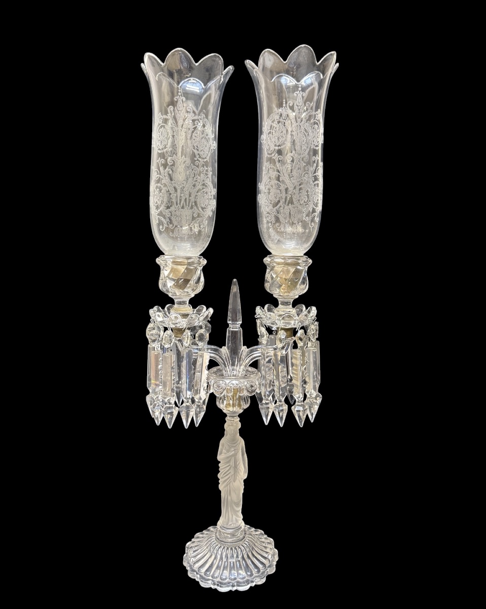 Baccarat - Crystal Chandelier Decorated With A Caryatid-photo-1