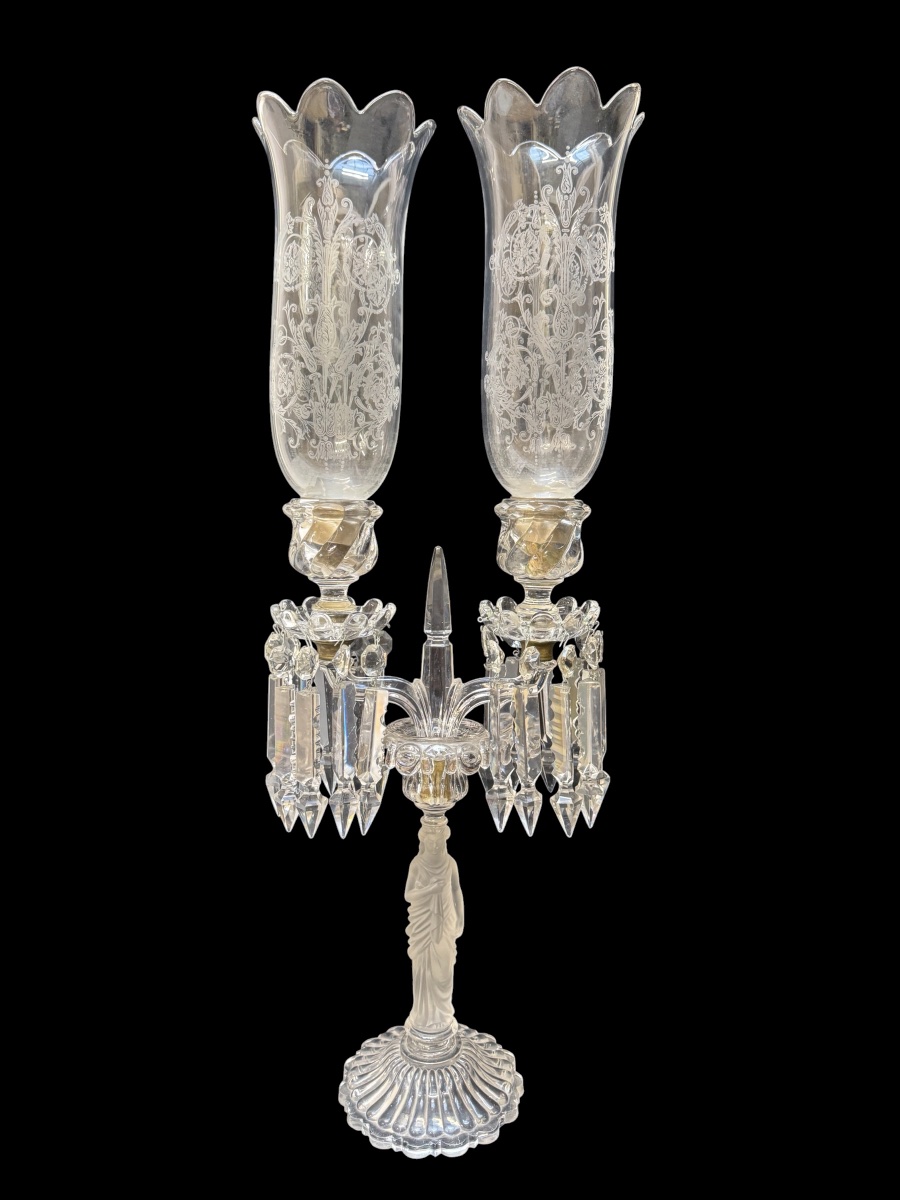 Baccarat - Crystal Chandelier Decorated With A Caryatid-photo-4