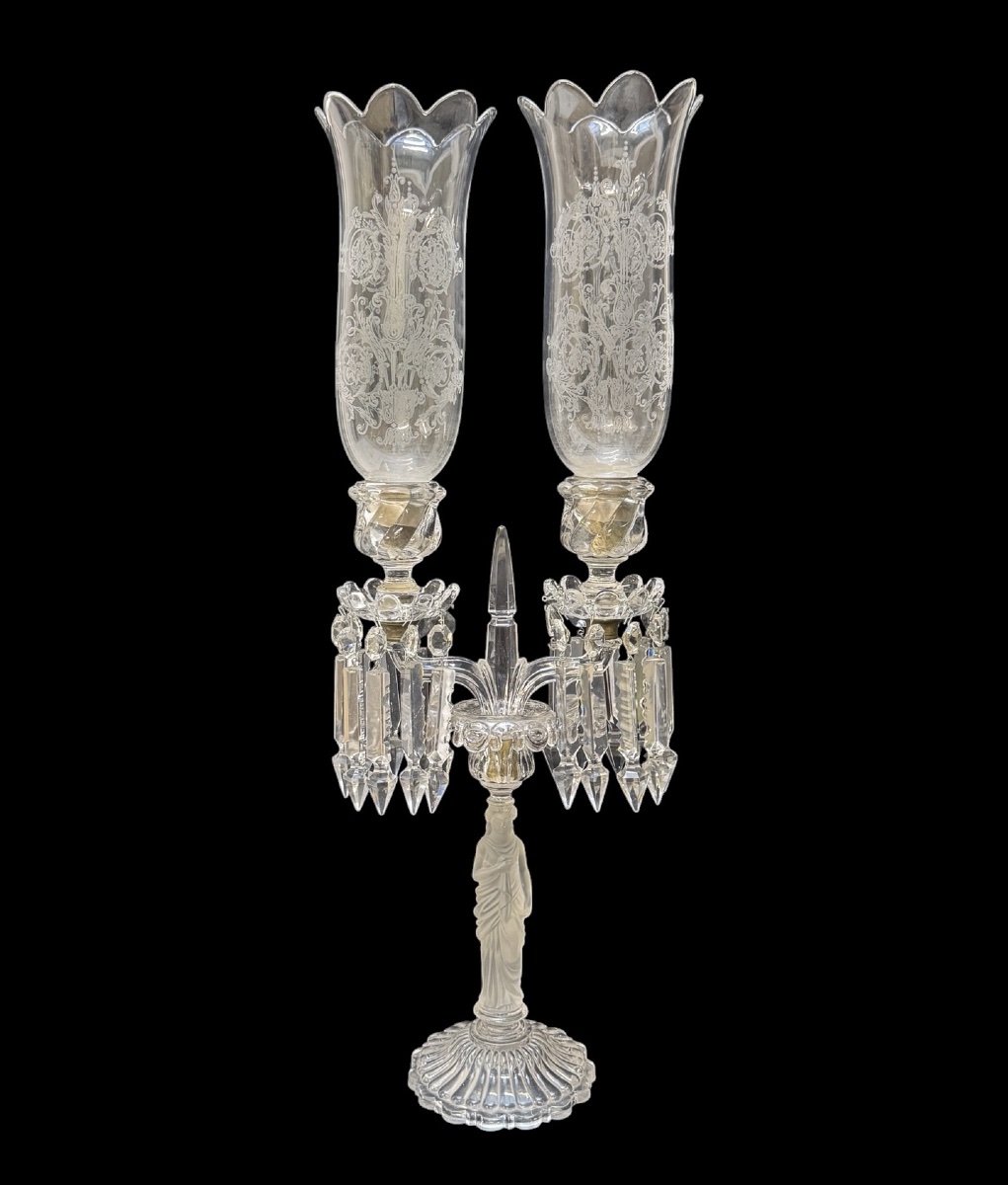 Baccarat - Crystal Chandelier Decorated With A Caryatid