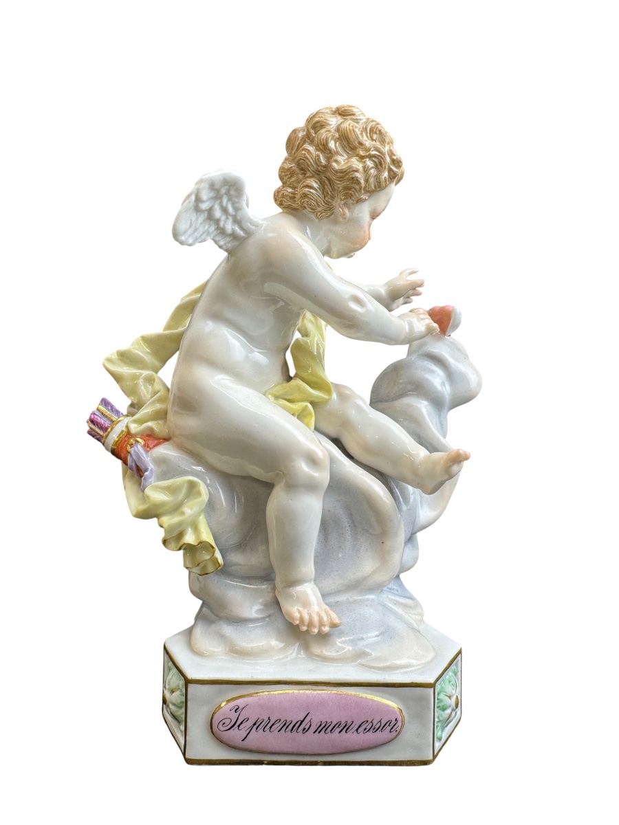 Meissen, cupidon en porcelaine  « Je prends mon essor »-photo-2