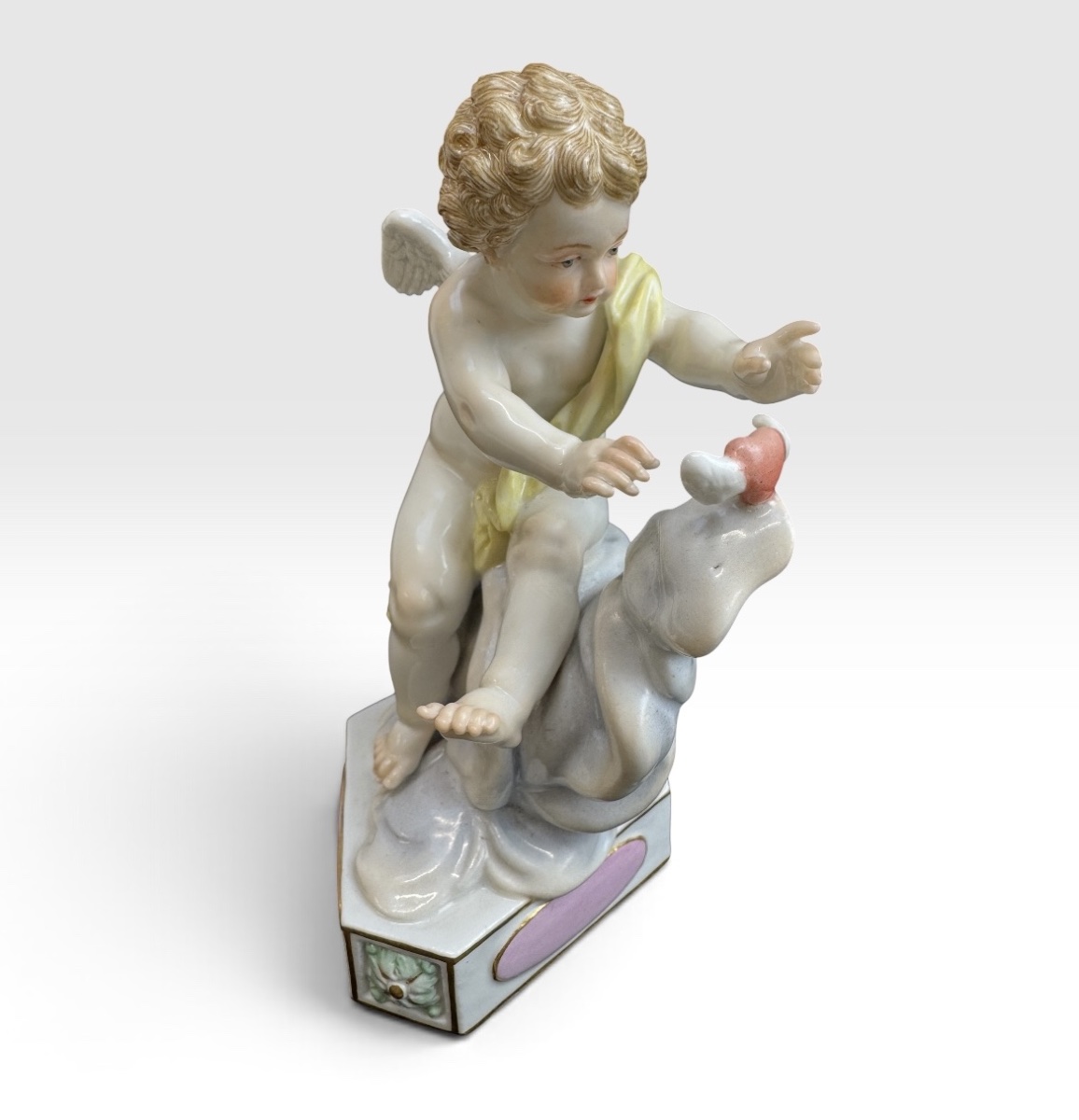 Meissen, cupidon en porcelaine  « Je prends mon essor »-photo-3