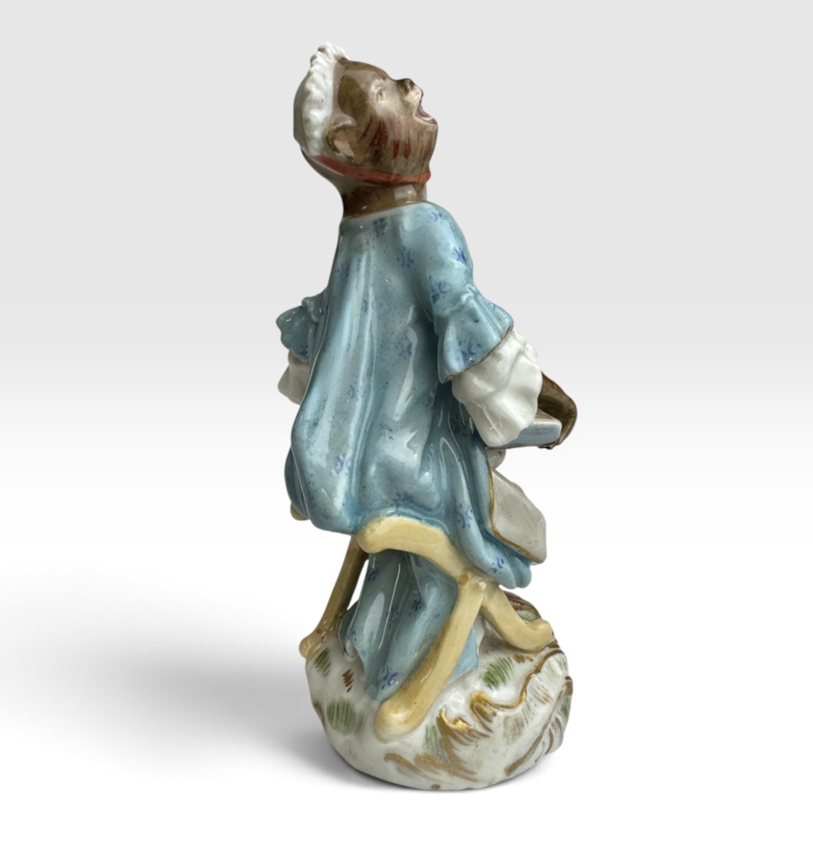 Meissen - Porcelain Figurine Of A Monkey As A Singer From The "orchestra Of S" Series-photo-4
