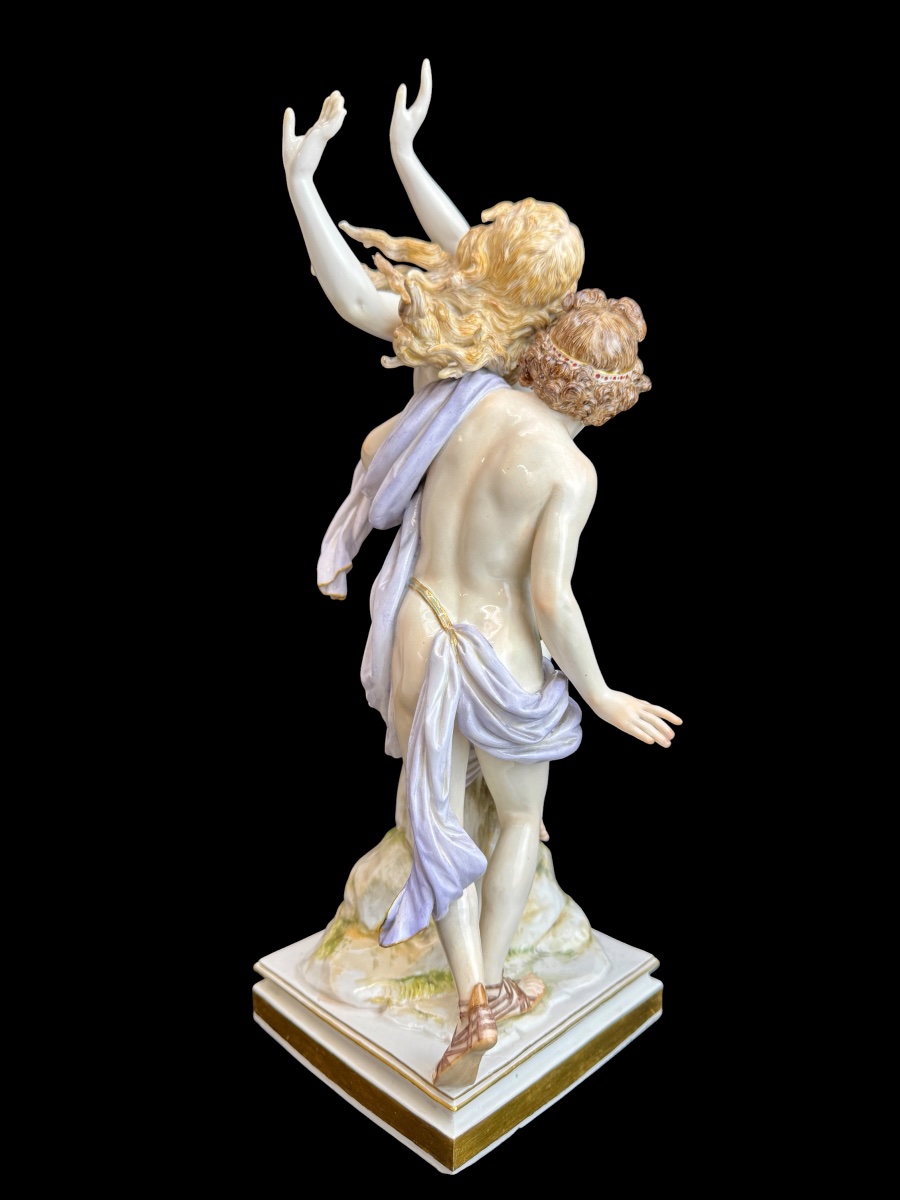 Meissen - Groupe en porcelaine   « Apollon et Daphné »-photo-4