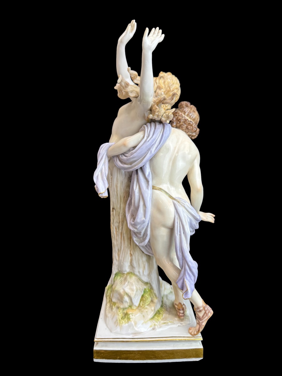 Meissen - Groupe en porcelaine   « Apollon et Daphné »-photo-1