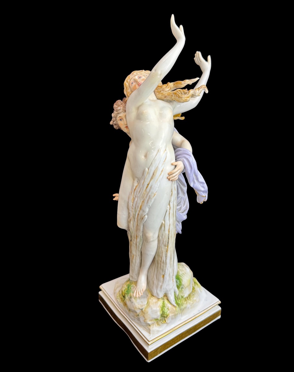 Meissen - Groupe en porcelaine   « Apollon et Daphné »-photo-4