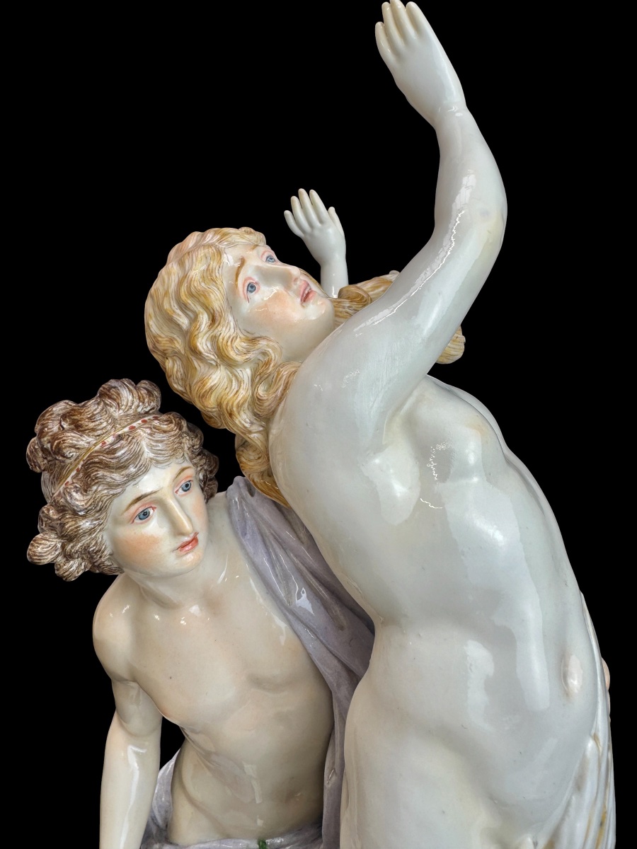 Meissen - Groupe en porcelaine   « Apollon et Daphné »-photo-6