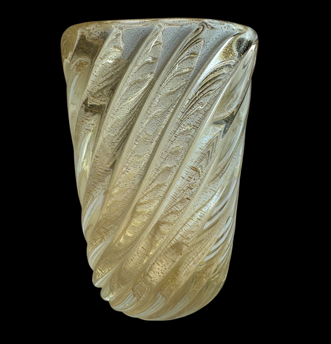 Archimede Seguso - Murano vase torsadée-photo-2