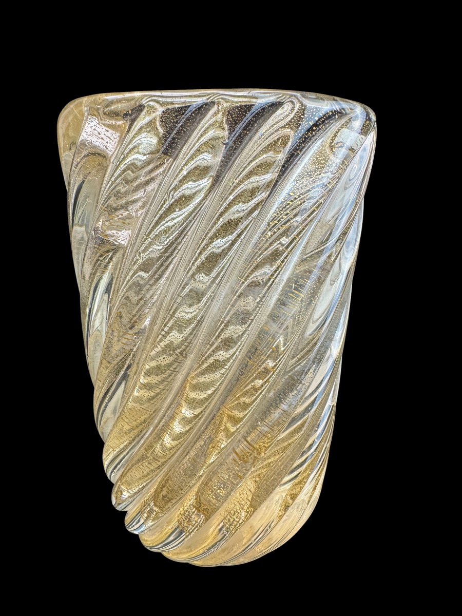 Archimede Seguso - Murano vase torsadée
