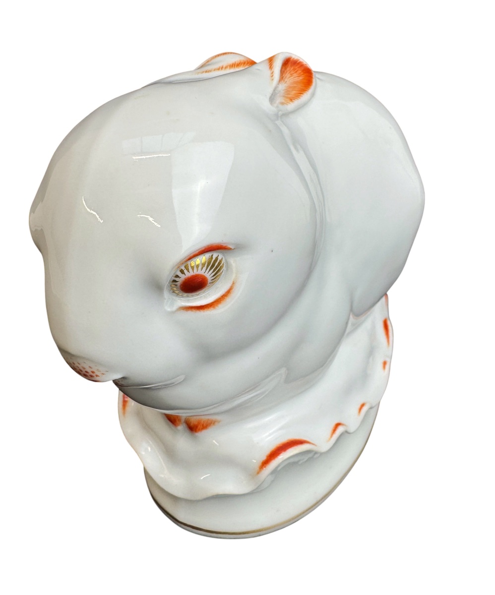 Meissen - Porcelain Figurine -  Young Hare By Max Esser -photo-3
