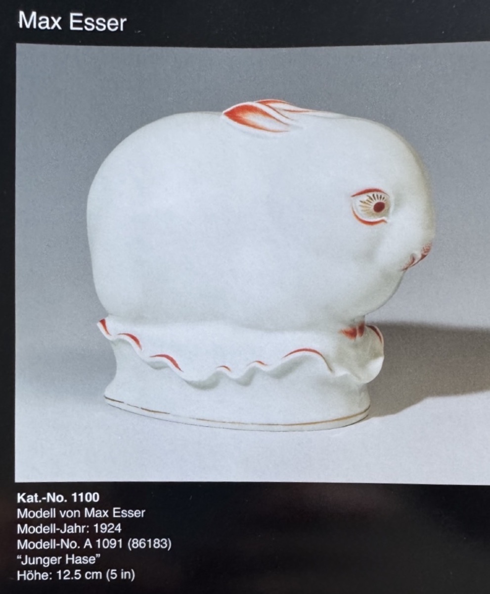 Meissen - Porcelain Figurine -  Young Hare By Max Esser -photo-7