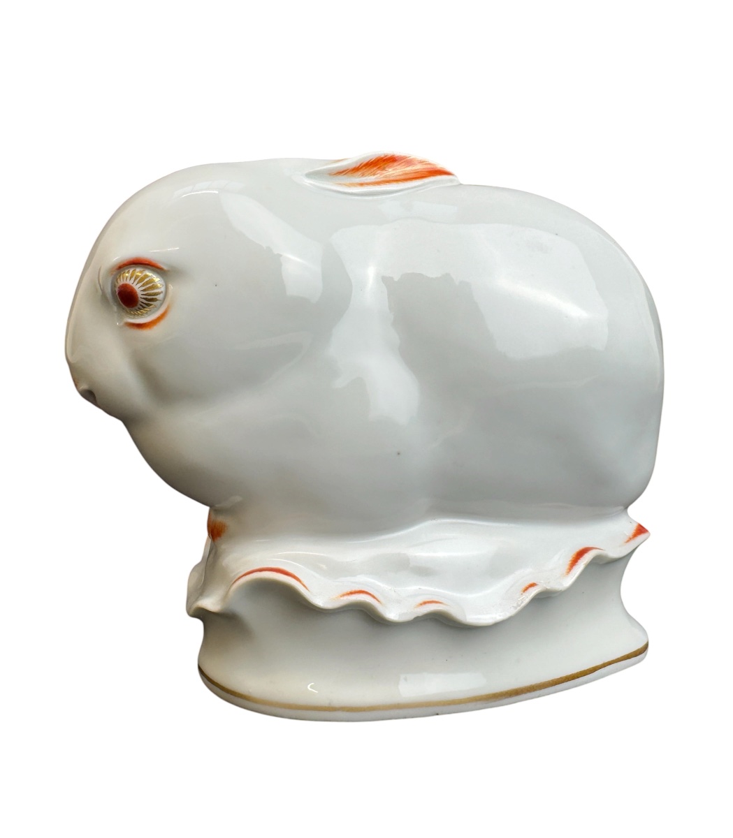 Meissen - Porcelain Figurine -  Young Hare By Max Esser 