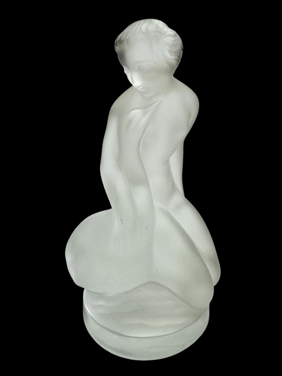 Lalique Statuette « Léda et le cygne ».-photo-2