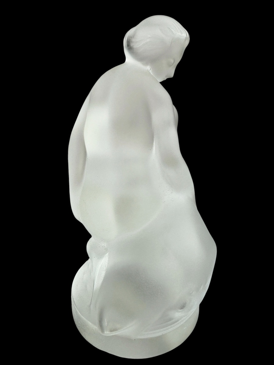Lalique Statuette « Léda et le cygne ».-photo-4