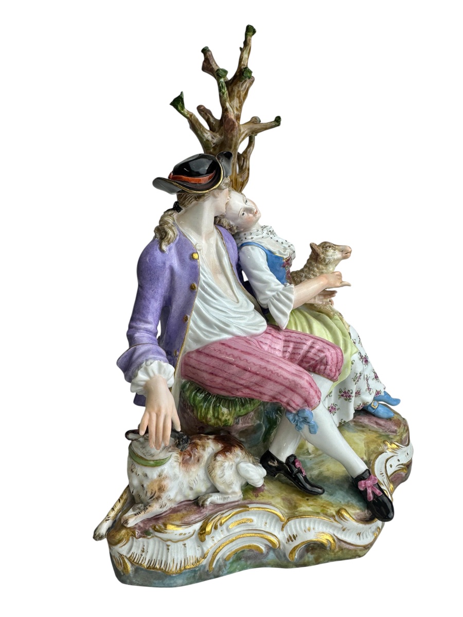 Meissen Porcelain Shepherd Group-photo-2