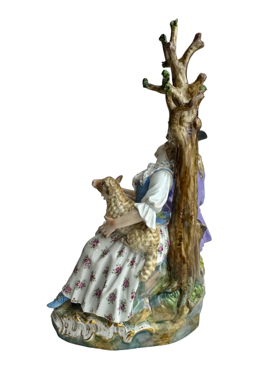 Meissen Porcelain Shepherd Group-photo-1