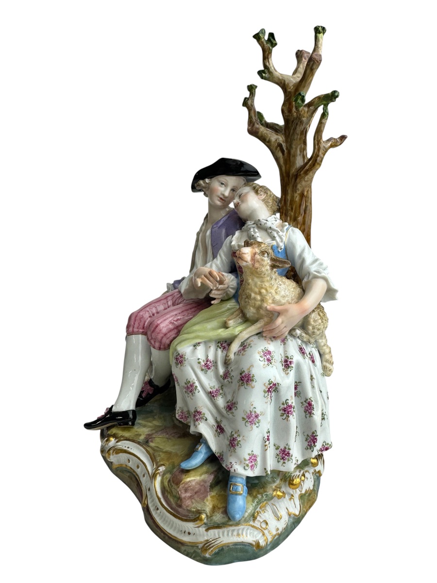 Meissen Porcelain Shepherd Group-photo-2