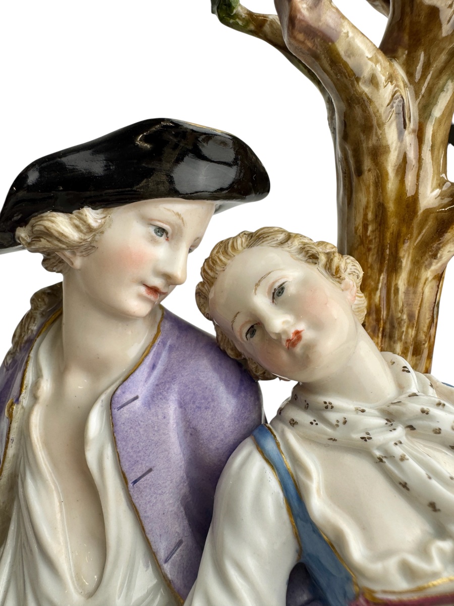 Meissen Porcelain Shepherd Group-photo-3