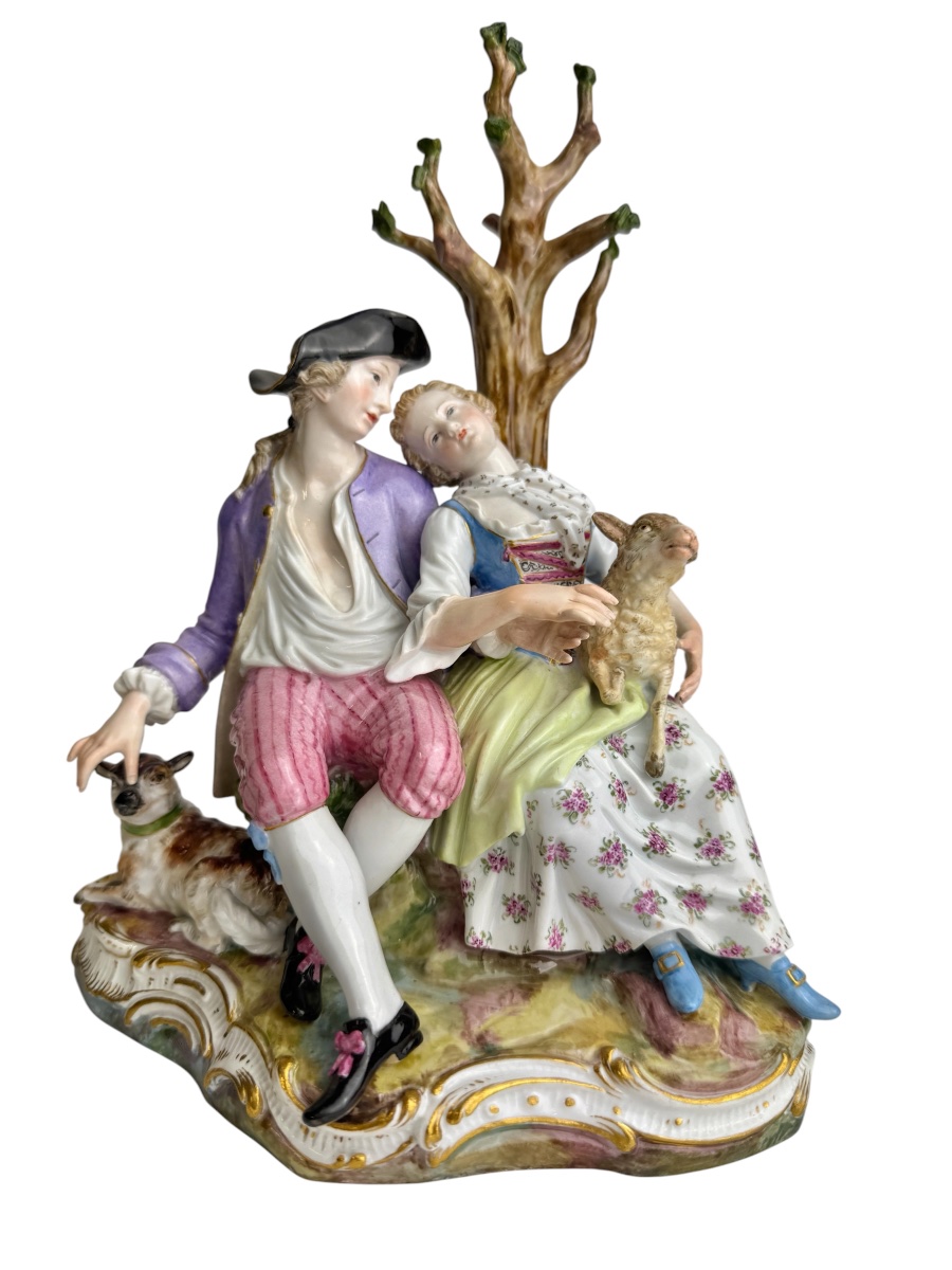 Meissen Porcelain Shepherd Group