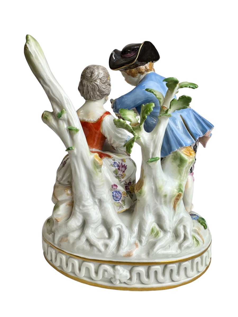 Group Of Children Made Of Meissen Porcelain-photo-4