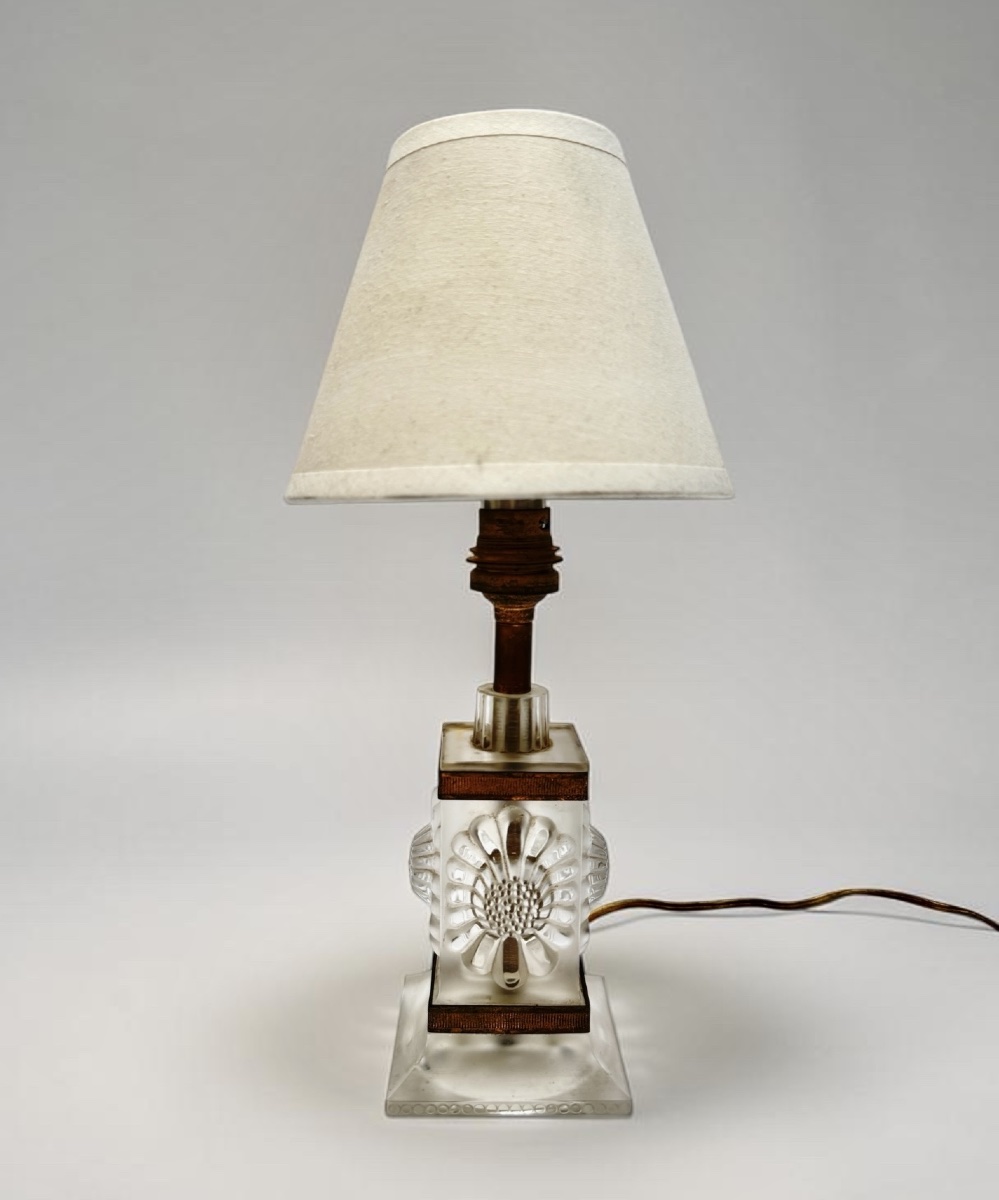 Lalique "pâquerettes" Lamp-photo-2