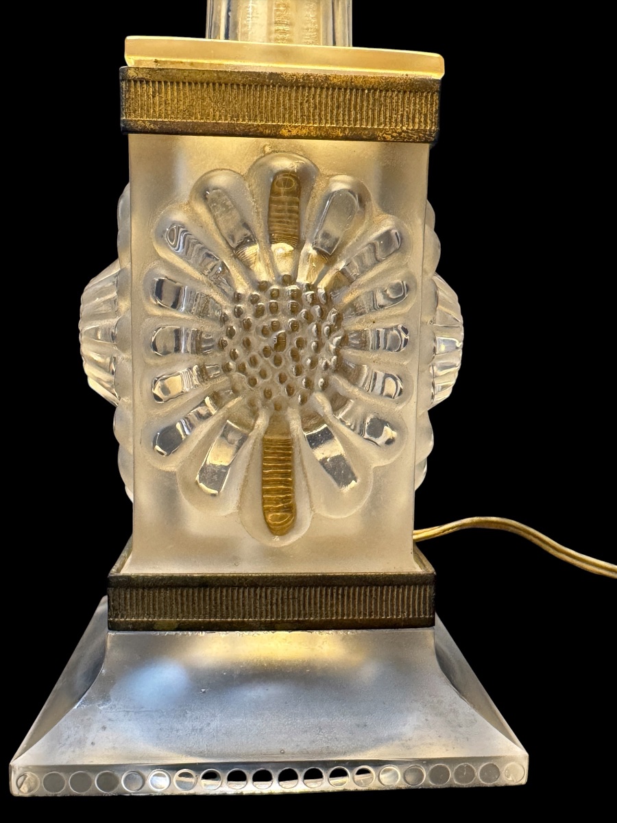Lalique "pâquerettes" Lamp-photo-3