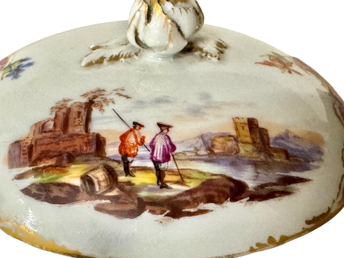 Meissen - Box With A Lid Decorated With Scenes Of Maritime Trade -photo-4