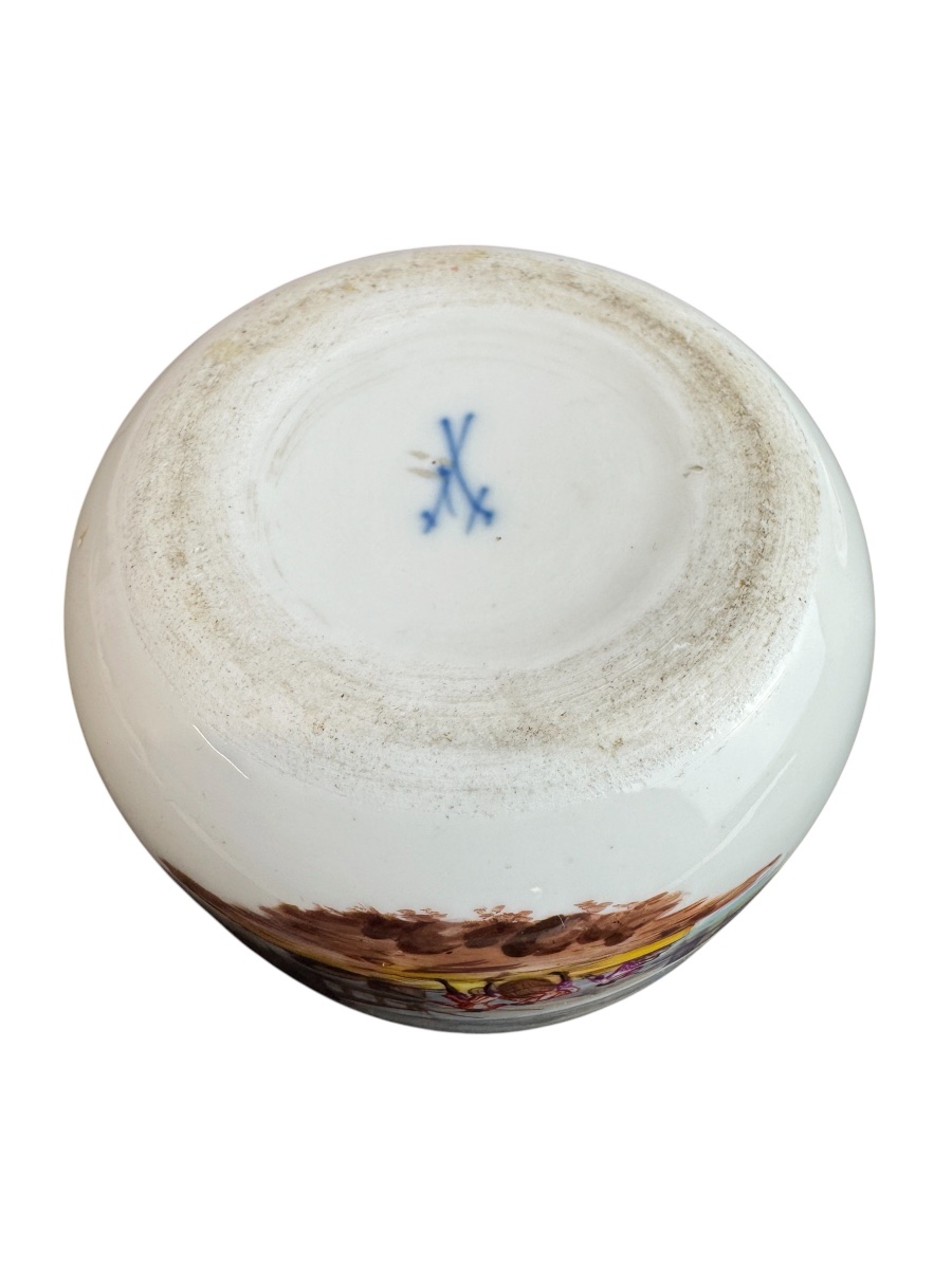 Meissen - Box With A Lid Decorated With Scenes Of Maritime Trade -photo-7