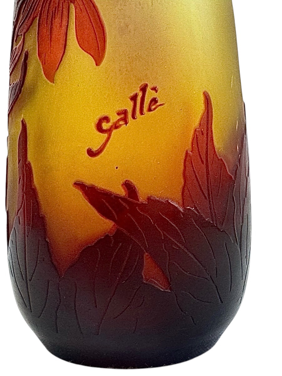 Gallé - "lobelias" Vase-photo-1
