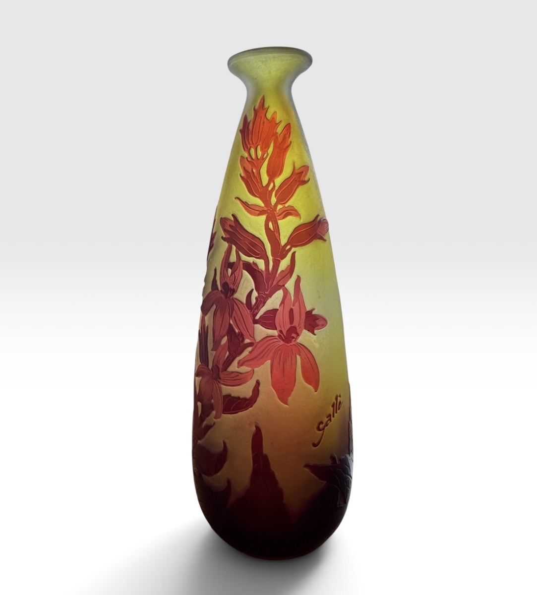 Gallé - "lobelias" Vase-photo-6