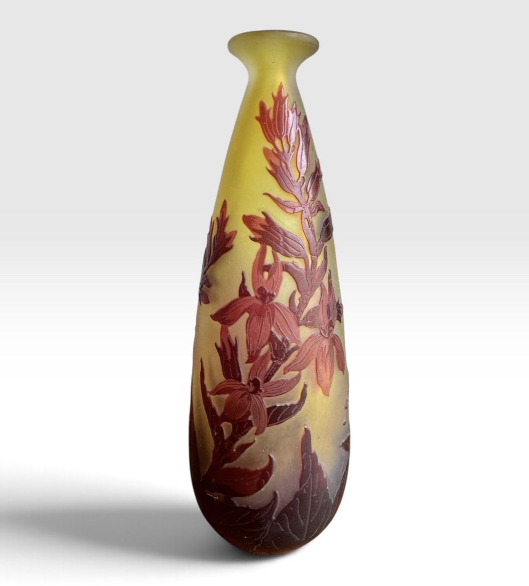 Gallé - "lobelias" Vase-photo-8