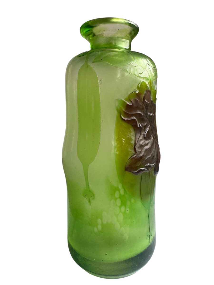Désiré Christian Frères et fils, Meisenthal- Vase aux Courgettes-photo-2