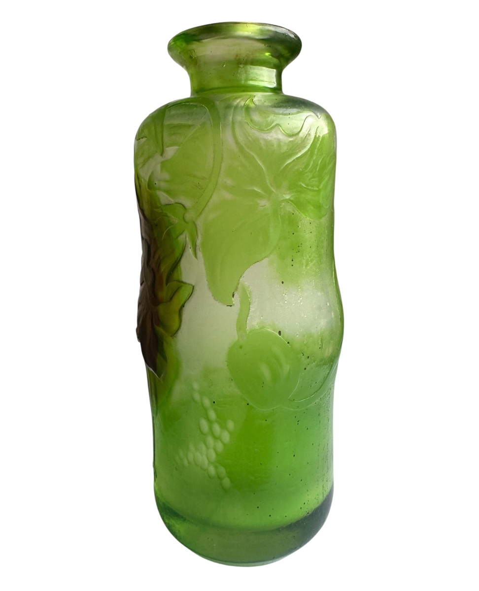 Désiré Christian Frères et fils, Meisenthal- Vase aux Courgettes-photo-4