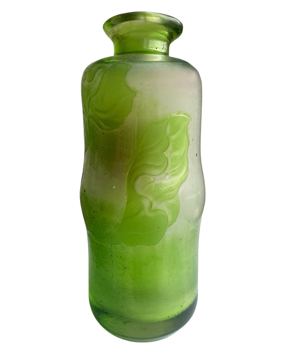 Désiré Christian Frères et fils, Meisenthal- Vase aux Courgettes-photo-1