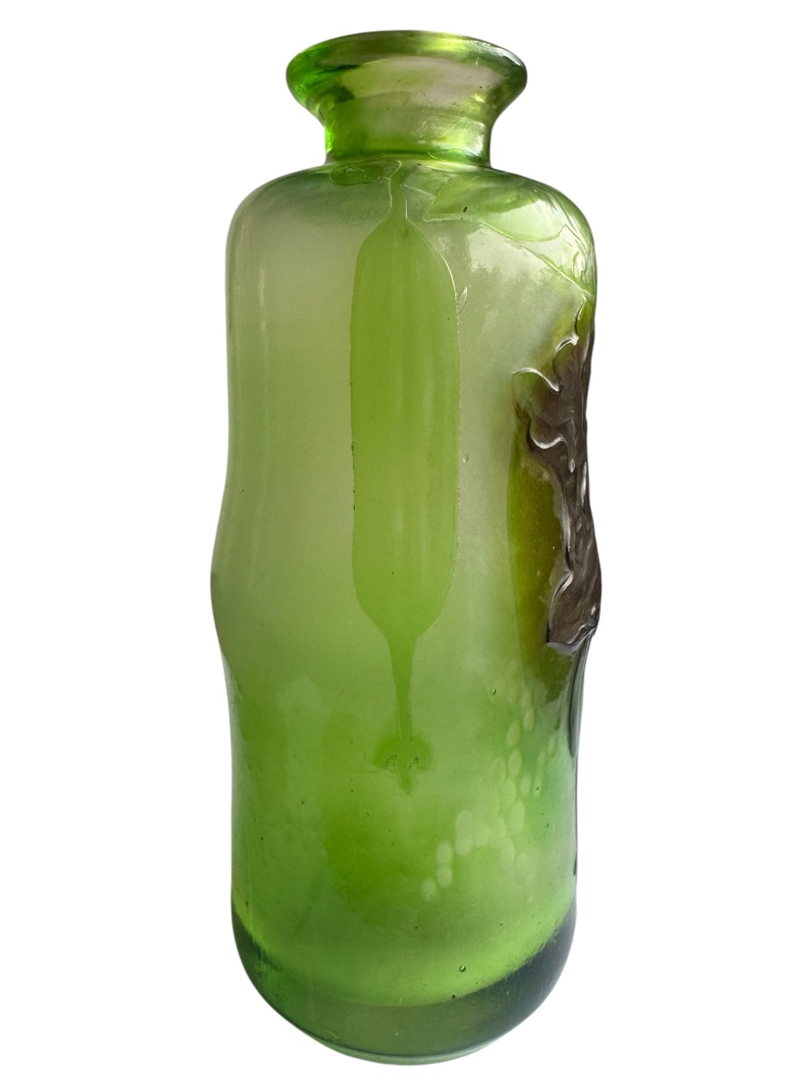 Désiré Christian Frères et fils, Meisenthal- Vase aux Courgettes-photo-3