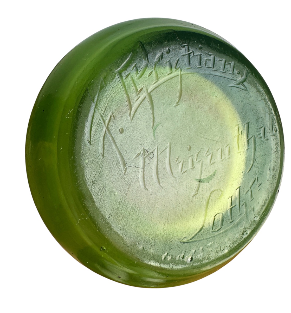 Désiré Christian Frères et fils, Meisenthal- Vase aux Courgettes-photo-5