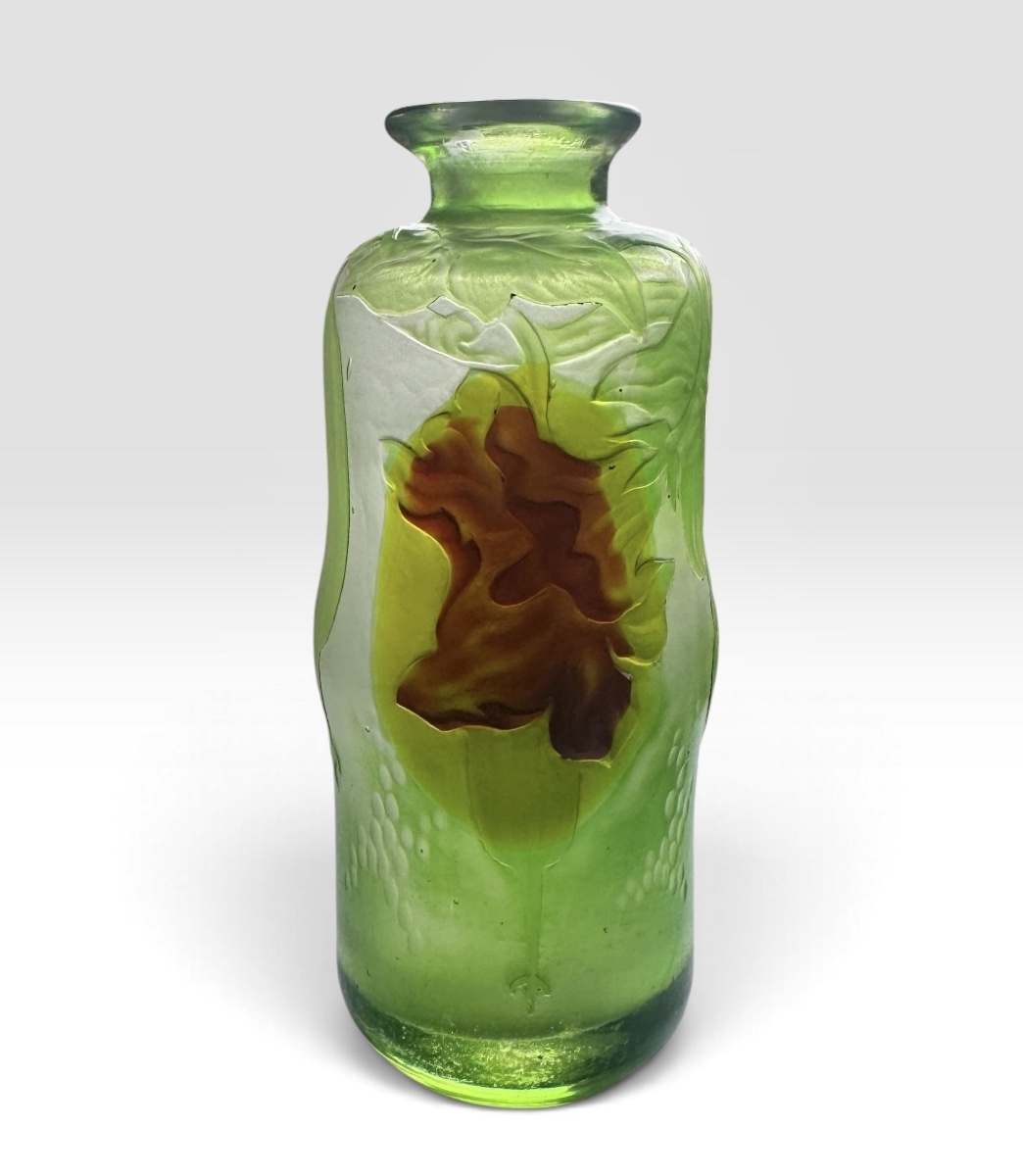Désiré Christian Frères et fils, Meisenthal- Vase aux Courgettes