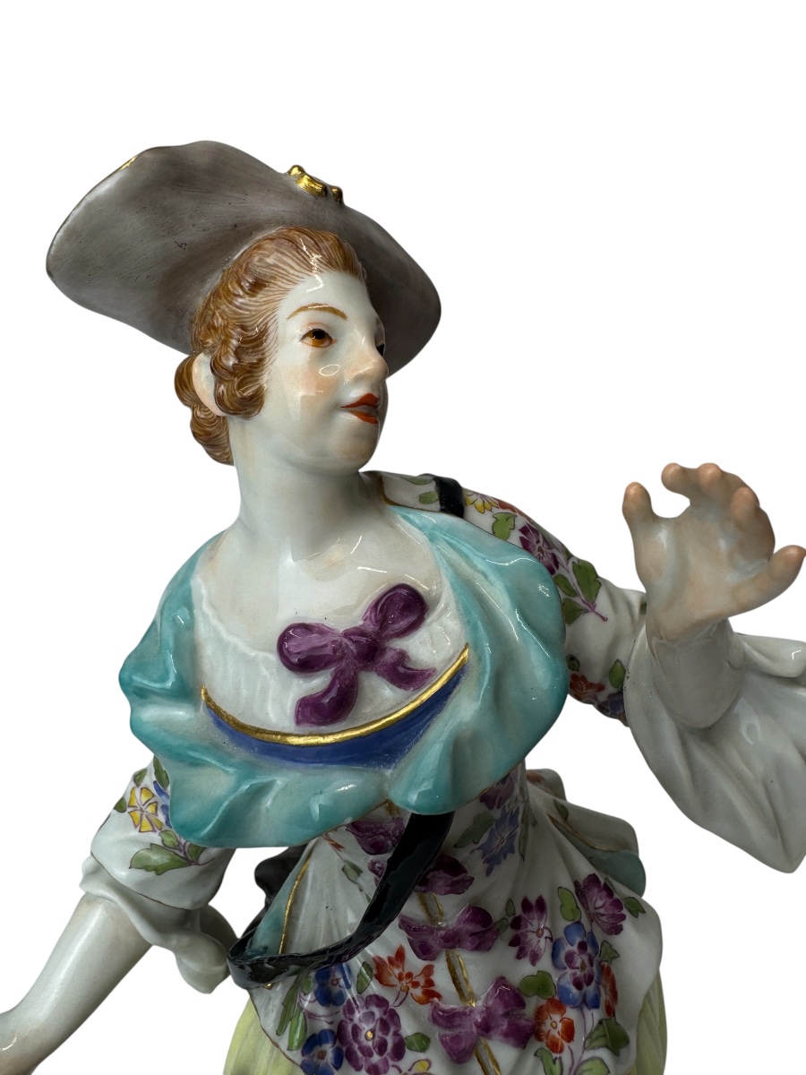 Meissen - Figure en porcelaine d’une Bergère-photo-4