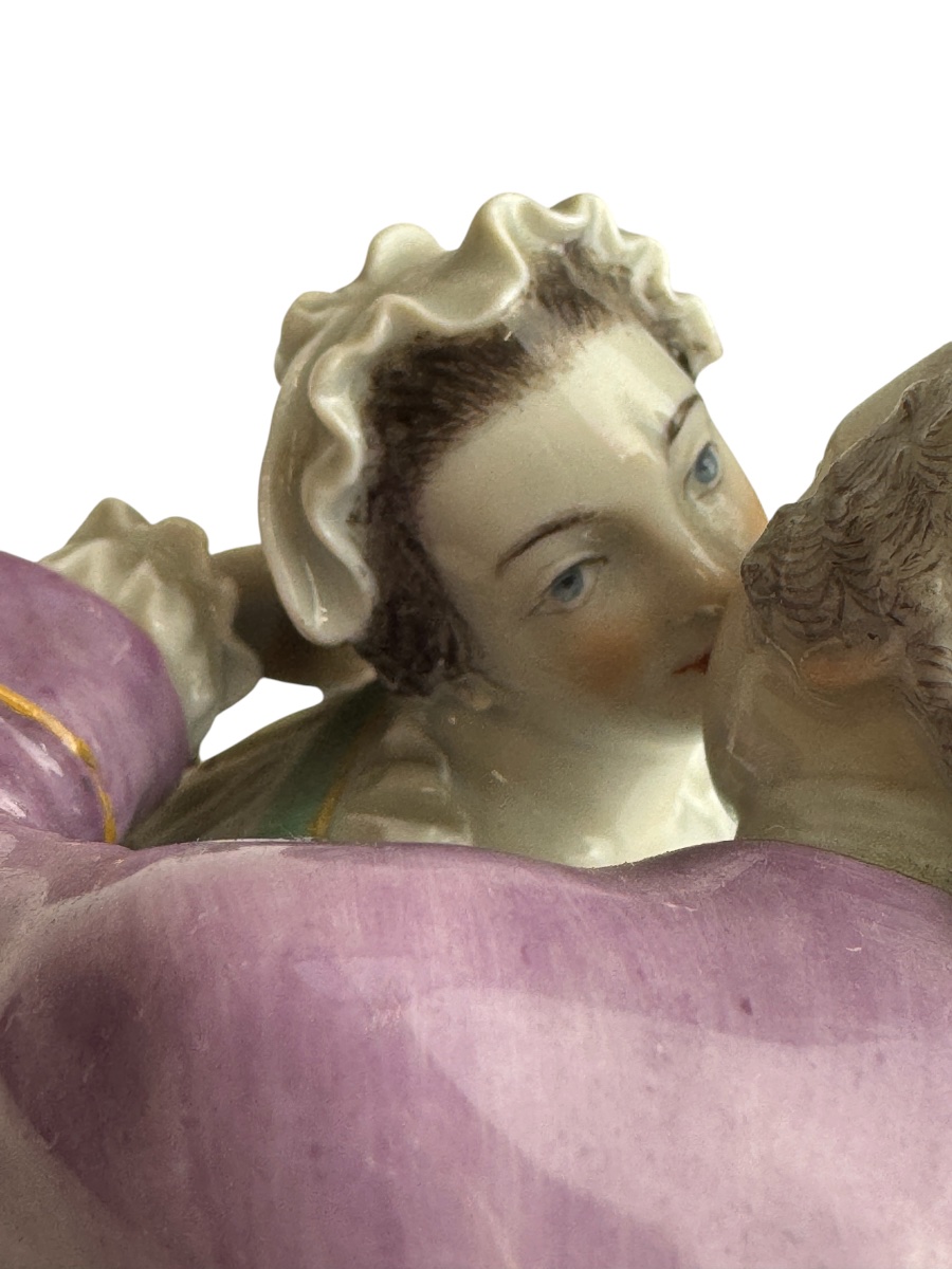 Meissen - Groupe en porcelaine d'amoureux-photo-3