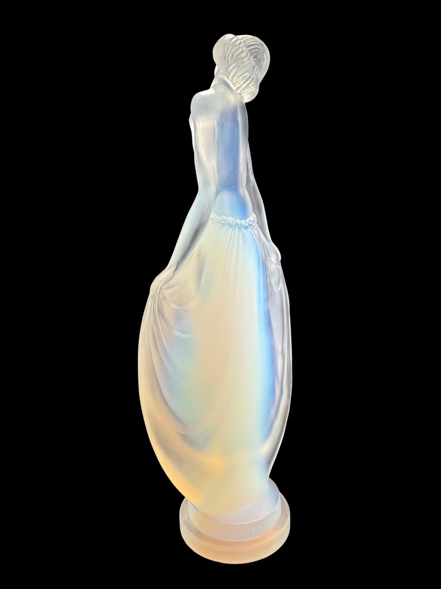Lucile Sevin pour Etling, statuette en verre opalescent -photo-2