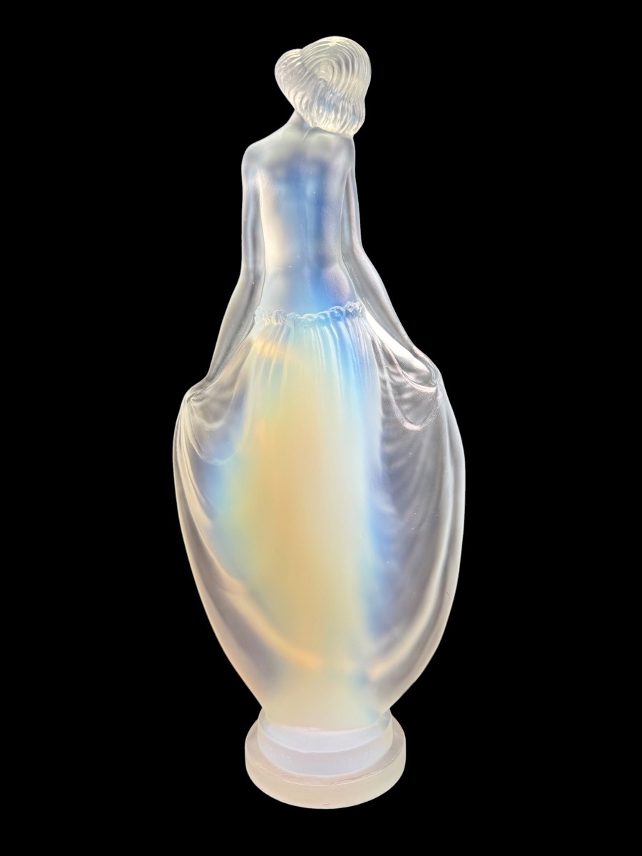 Lucile Sevin pour Etling, statuette en verre opalescent -photo-2