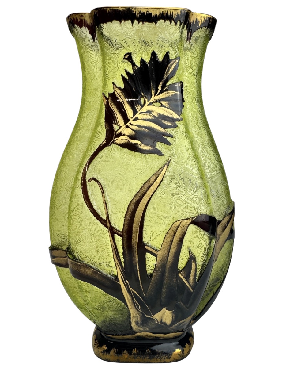 Baccarat - vase « Broméliacées » -photo-2