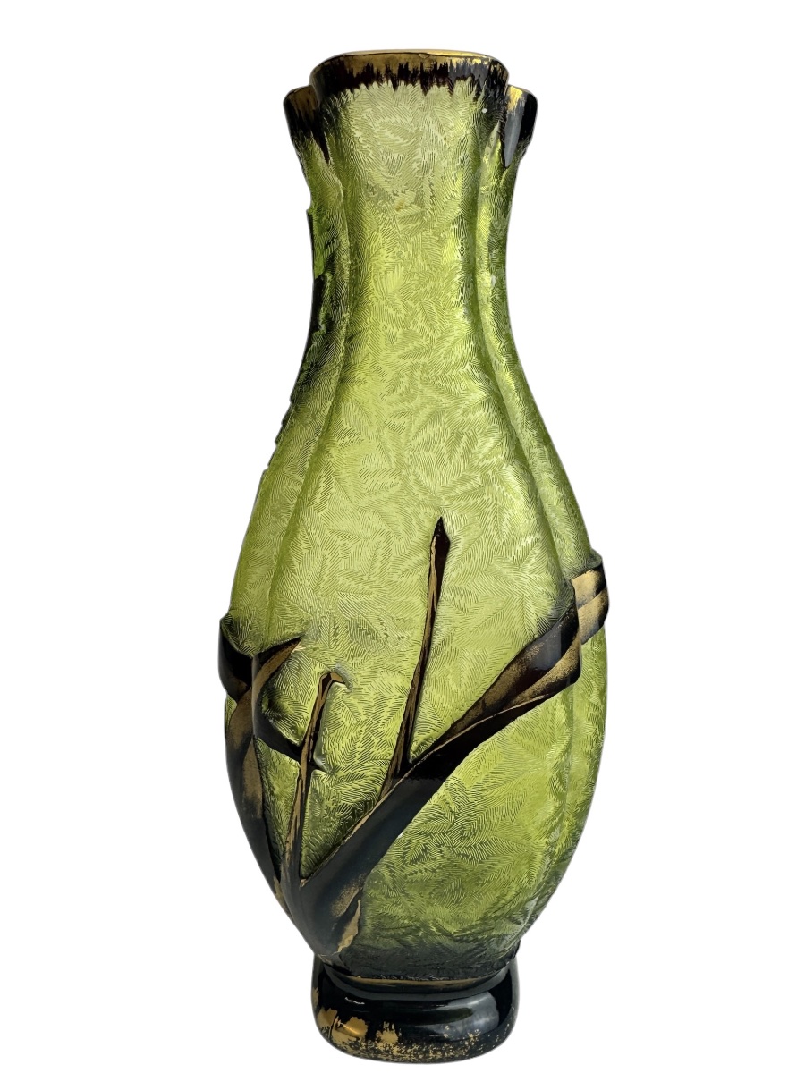 Baccarat - vase « Broméliacées » -photo-2