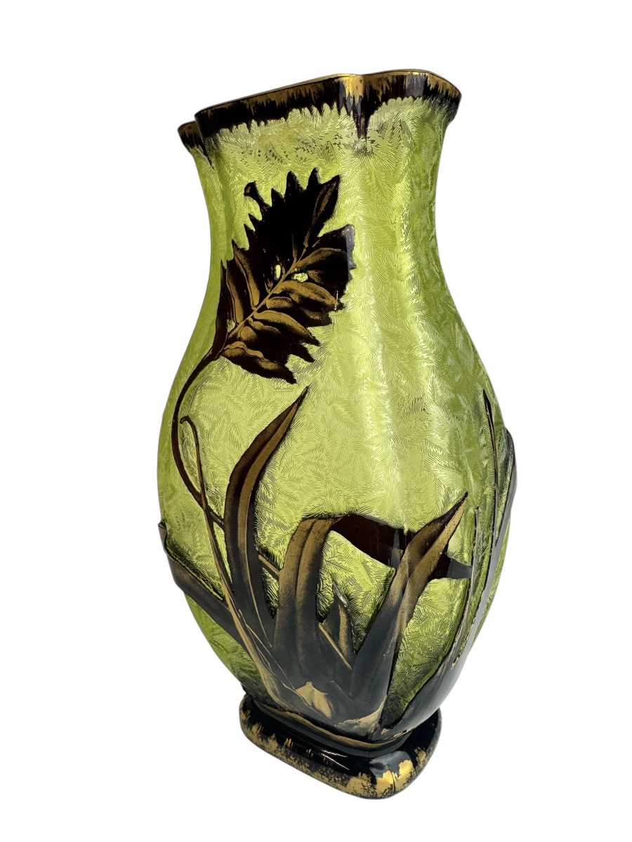 Baccarat - vase « Broméliacées » -photo-3