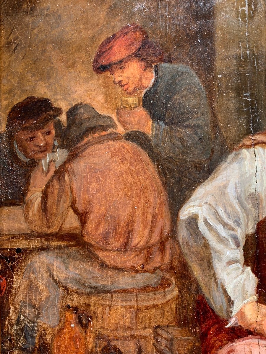 Flemish School - Smoker In A Tavern-photo-1
