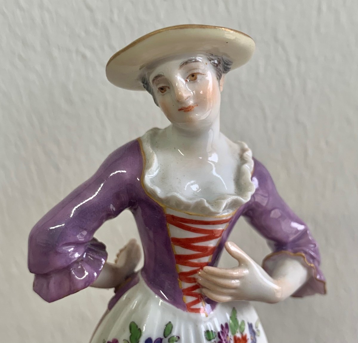 Meissen, Porcelain Figurine From The Series Musicians And Dancers-photo-1