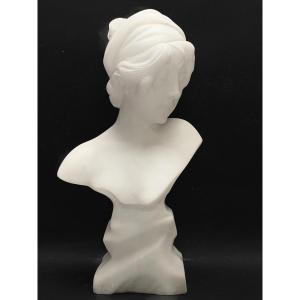 Marble Bust Of Young Woman