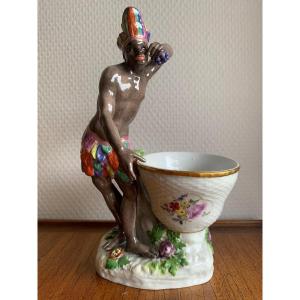 Meissen - Figurine Mohr An Dose