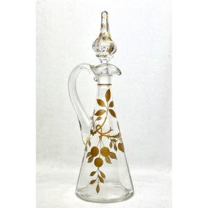 Baccarat Crystal Ewer With Cherry Decor 