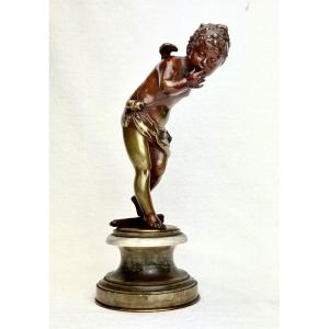 19th Century Cupid Bronze Sculpture